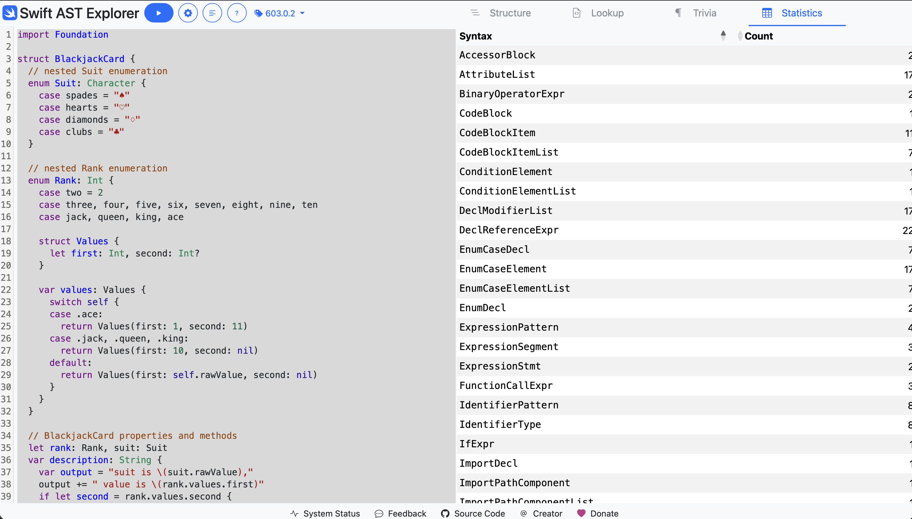 Image for Run Swift Code snippets and regex in the browser