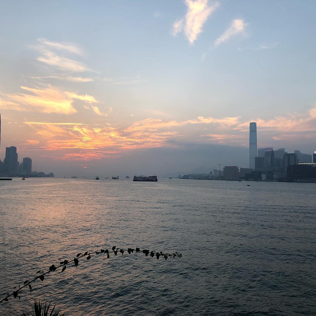 Image for Sunset in Hong Kong from the Royal Yacht Club