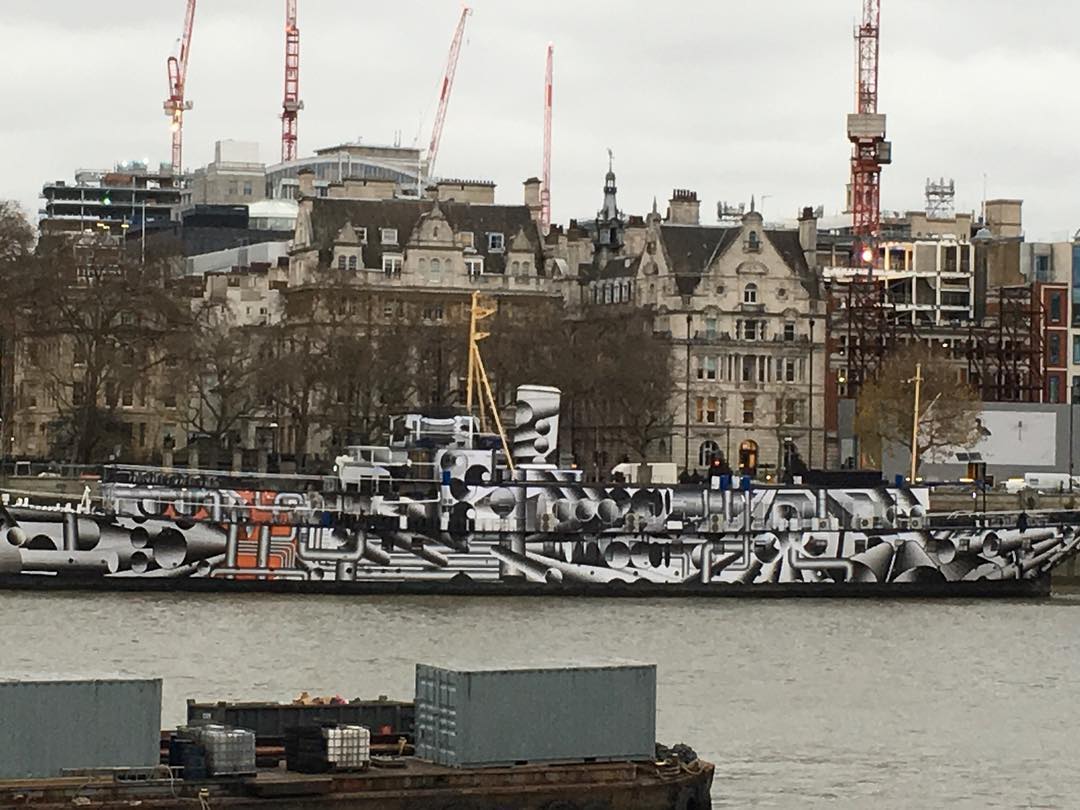 Image for Camouflage boat in London