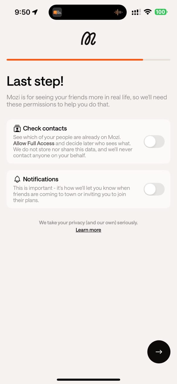 Be mindful before you share all your friends personal information with a 3rd party